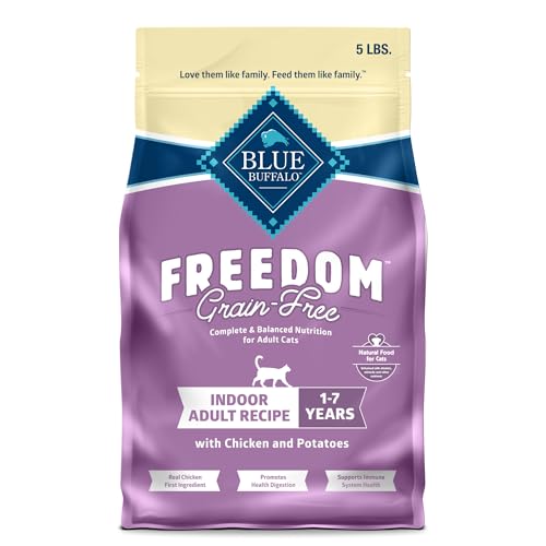 BLUE BUFFALO Freedom Dry Bag Cat Adult Grain Free Promotes Healthy Digestion