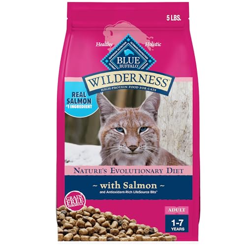 Blue Buffalo Wilderness Grain Free Natural High Protein Salmon Adult Dry Cat Food