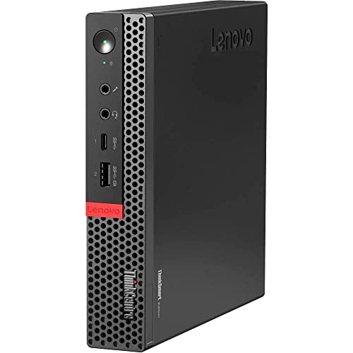 Lenovo ThinkCentre M720Q Tiny Desktop, Intel i7 8700T 2.4Ghz, 32GB DDR4, 1TB NVMe M.2 SSD, WiFi, Windows 11 Pro (Renewed), black
