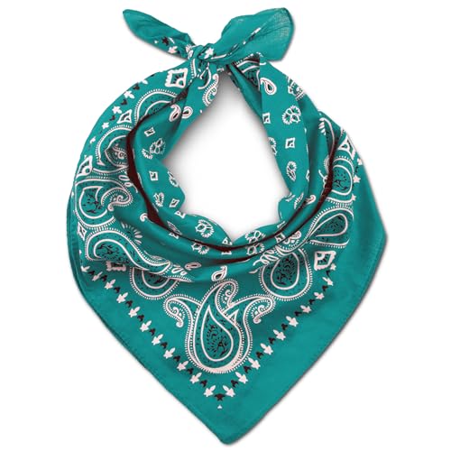 LOVARZI Premium Cotton Bandana Versatile Scarf For Men Women - Neck Head wear for sports - Cycling Hiking Walking Running