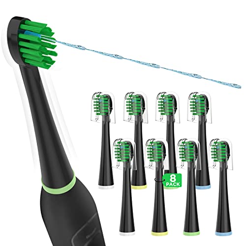 Replacement Brush Heads for All Waterpik Sonic Fusion Models, Black