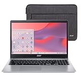 acer Chromebook 315 CB315-3H-C0VT Laptop | Intel Celeron N4000| 15.6" HD (1366 x 768) Display | 4GB LPDDR4 | 128GB eMMC | Intel Wireless 802.11ac Gigabit Wi-Fi | Chrome OS | Sleeve | Pure Silver