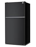 BLACK+DECKER 24 Cu. Ft. Top Mount Refrigerator with Freezer, 2 Door Refrigerator with Top Freezer and Adjustable Temperature Control, Full Size Kitchen, ENERGY STAR, BR2400JB, Black