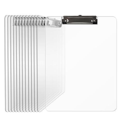 Macroclo Plastic Clipboards, Acrylic Clear Board
