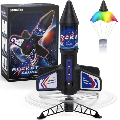 Demolike Rocket Launcher for Kids Automatic Launch 200 Feet Air Rocket Toy