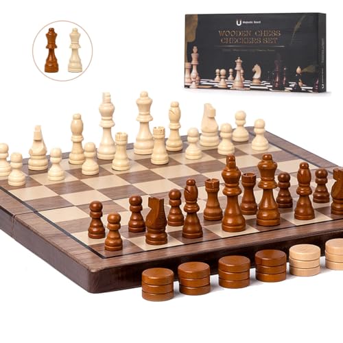 Chess Set 15'' Chess Board Wooden Magnetic