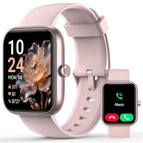 Smart Watch for Men Women 1.8" Fitness Tracker, Bluetooth Call, DIY Dial, Heart Rate Sleep Blood Oxygen Monitor, 100+ Sports Modes, IP68 Waterproof Smartwatch for Android iPhone, Alexa Built-in