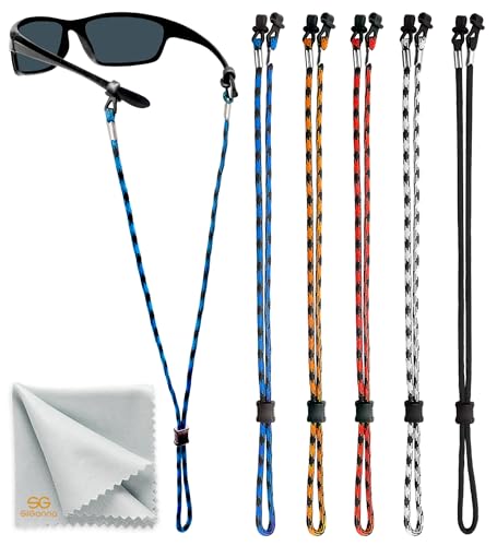 SIGONNA Eyeglasses String Holder Strap Cord - Eyeglass Chain for Men Women - Glasses Lanyard Holders Around Neck Sports