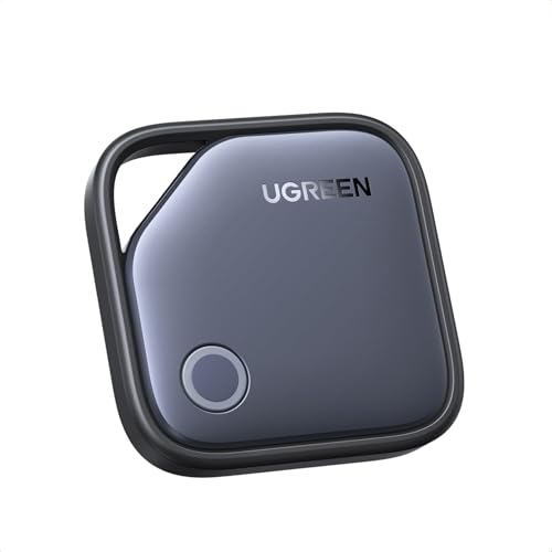 UGREEN FineTrack (iOS Only) Air Tracker Tags, 2-Year Replaceable Battery Bluetooth Tracker Compatible with Apple Find My, Item Finder Smart Tag for Keys, Luggage, Wallet - [Apple MFi Certified]