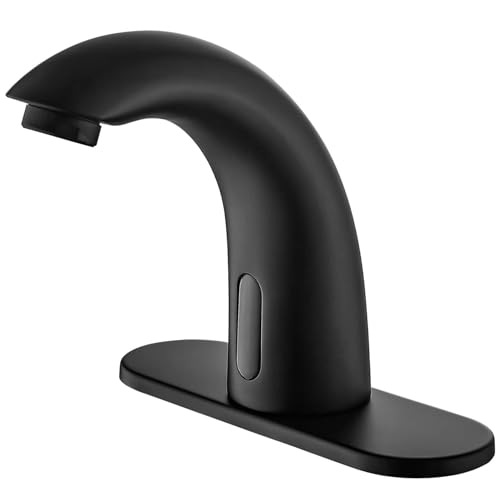 Yodel Faucet Touchless Bathroom Sink Faucet - Automatic Motion Sensor Restroom Toilet Faucet