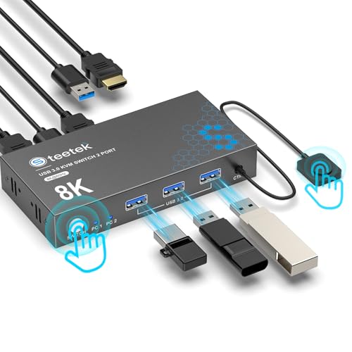kvm Switch,8K@60Hz HDMI KVM Switch，EDID,