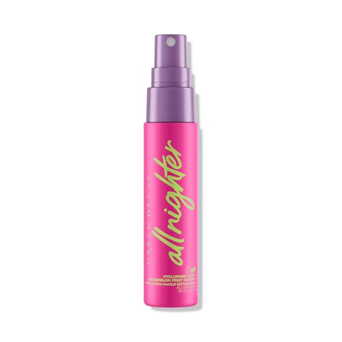Urban Decay All Nighter Hyaluronic Acid Waterproof Dewy Setting Spray for Face, Hydrated Finish, Long-lasting, Smudge-proof & Transfer-resistant Makeup, Oil-free