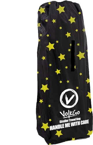 V VOLKGO Large Stroller Bag for Airplane, Large Cover for Airtravel, Jogger & Umbrella Stroller Cover for Travel - Fits Wide, Gate Check Bag, Heavy Duty Durable Infant carrier covers for Air Travel