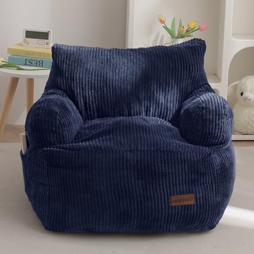 MAXYOYO Bean Bag Chair for Kids, Comfy Bean Bag Couch with Filler for Boys and Girls, Toddler Chair Bean Bag Sofa for Playroom, Nursery Room