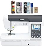 Brother SE2000 Sewing and Embroidery Machine, 6-Piece Thread Set, 20 Bobbins, 100-Piece 75/11 Embroidery Needles, Stabilizer Roll