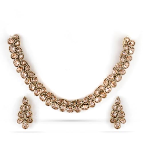 Rubans Gold-Plated Handcrafted Kundan Jewellery Set For Women