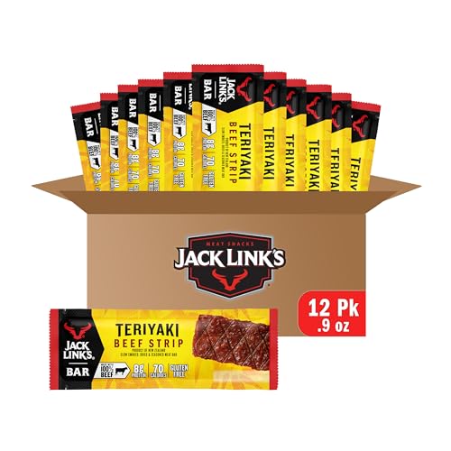 Jack Link's Meat Sticks, Classic Teriyaki Meat Snack – Protein Snack, Meat Stick with 5g of Protein