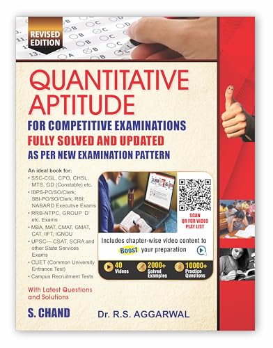 Quantitative Aptitude for Competitive Examinations 2024-25 - Revised Edition