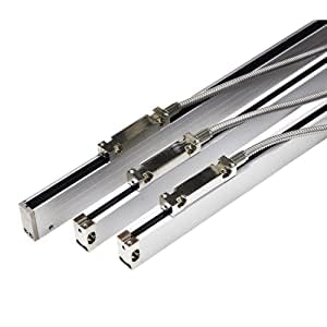 Ditron Slim Linear Scale 420mm (16'') 5um Optical Glass Encoder Sensor for DRO Tools Lathe Milling Bridgeport Knee Milling Drill Machine