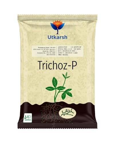 Utkarsh Trichoderma Viride 1.5% W.P.: 2 x 10^6 CFU/gm min. for Plants, Crops and Home Gardening - Trichoz-P (1 Kg; Pack of 1)