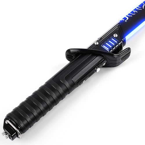 PKSTVB The Black Series Motion Control Lightsaber, Pixel 39 Sets Sound Effects and 12 Colors Change, Smooth Swing Metal Handle Light Saber for Adults Boys Cosplay Gifts