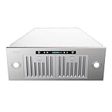 IKTCH 30 inch Range Hood Insert 900 CFM, Ducted/Ductless Convertible Stainless Steel Kitchen Vent Hood, with Gesture Sensing, Touch & Remote Control