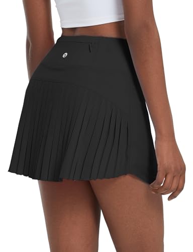 baleaf Women's Pleated Tennis Skirt Golf Skorts for Woman High Waisted Lightweight Athletic Shorts Pockets