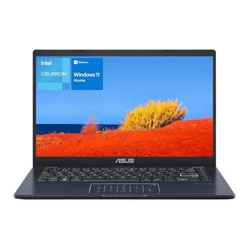 ASUS 14" Laptop, 14" FHD Display, Intel Celeron N4500, 4GB Memory, 64GB eMMC, Touchpad, Webcam, HDMI, Wi-Fi, Windows 11 Home, Quiet Blue
