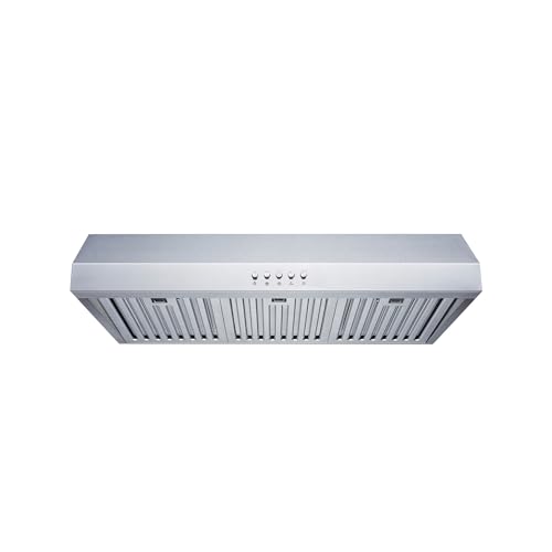 Blue Ocean 30 Inch RH803B Stainless Steel Under Cabinet Kitchen Range Hood | 800 CFM