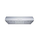 Blue Ocean 30 inch RH76 Series Stainless Steel Under Cabinet Mount Kitchen Range Hood (800, Cubic Feet Per Minute)