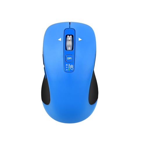 CITLLA Wireless Bluetooth Mouse (USB + BT1 + BT2), Full Size Mouse, 4-Way Scrolling, Multi-Device Silent for Computer, Laptop, iPad, MacBook