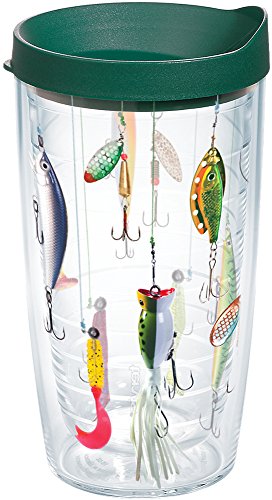Tervis Fishing Lures Made in USA Double Walled Insulated Tumbler Travel Cup Keeps Drinks Cold & Hot