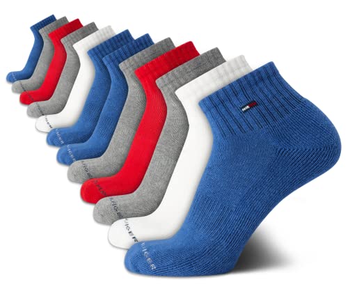 Tommy Hilfiger Men's Socks - Cushion Quarter Cut Ankle Socks (12 Pack)