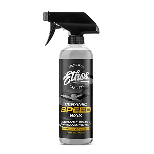 Ethos Ceramic Wax - Aerospace Coating Protection | Ceramic Polish and Top Ceramic Coat | Ceramic Car Coating | Slick, Hydrophobic Finish