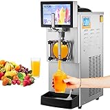 VEVOR Commercial Slushy Machine, 8L / 2.1 Gal Single Bowl, Cool and Freeze Modes, 1050W Stainless Steel Margarita Smoothie Frozen Drink Maker, Slushie Machine for Party Cafes Restaurants Bars Home