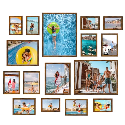 Giftgarden Multi Sizes Picture Frame for Wall and Tabletop Display Multi Colors