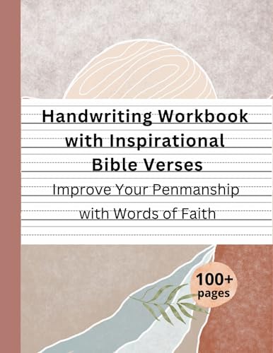 Print Handwriting Workbook for Adults: Improve Printing Handwriting, Practice Print Penmanship, Work book Bible Verses for Adults, Teens