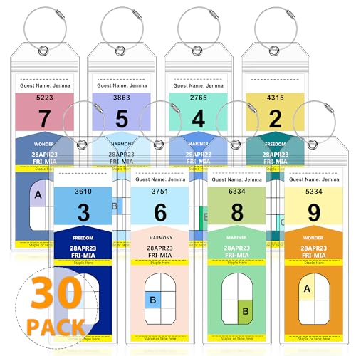 Luggage Tags for Cruise Ship Essentials for NCL, Princess, Carnival, Royal Caribbean and Celebrity Cruise Necessities by SEAVILIA