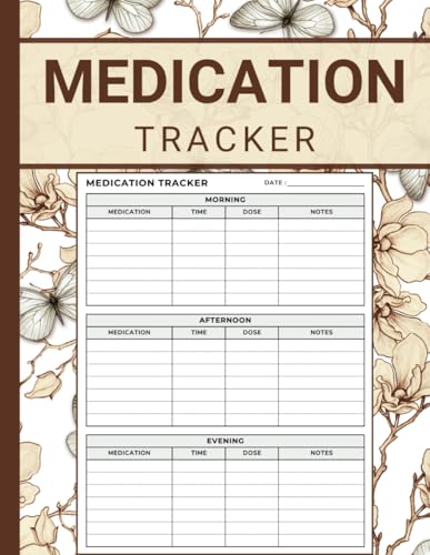 Medication Tracker: Simple Daily Medication Log Book | Record Your Medication Or Supplements Intake | Large