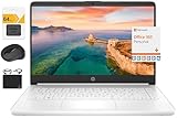 HP New 14" HD Ultral Light Thin Laptop, Quad-Core Intel Celeron Processor, 4GB RAM, 128GB (64GB eMMC+ 64GB SD), Wi-Fi, Upto 11 Hours, Windows 11 S + 1 Year Office 365+HubxcelAccessory, White
