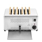 JAYGOVAN 6 Slice Toaster,Retro Stainless Steel Toater with Removable Crumb Tray,Retro Stainless Steel Toater with 3 Mode,Countertop Kitchen Small Appliances for Families, Bakeries, Restaurants