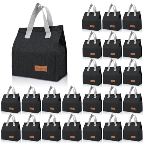 VZZNN Lunch Bags Bulk,Insulated Reusable Lunch Bags with Aluminum for Women Men,Leakproof Tote Large Lunch Box for Office,Work,Beach or Travel