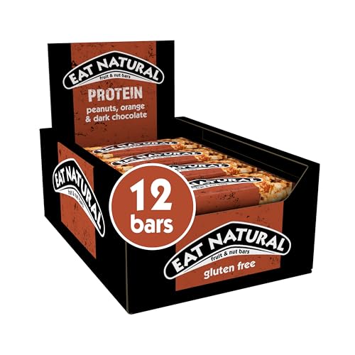 Eat Natural Protein Peanuts, Orange & Dark Chocolate Fruit & Nut Bars 12 x 40g