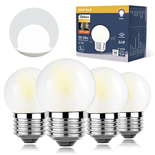 Dimmable 3W Small Low Wattage Led Light Bulbs Equivalent 25 watt for E26 Base