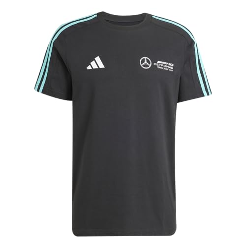 adidas Mens Mercedes - AMG Petronas Formula One Team T-Shirt, Black/White, Medium