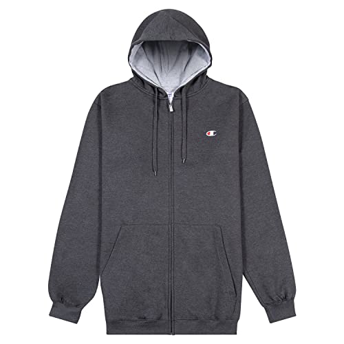 Champion Big and Tall Zip Hoodies for Men – Men’s Heavyweight Zip Hoodie Jacket