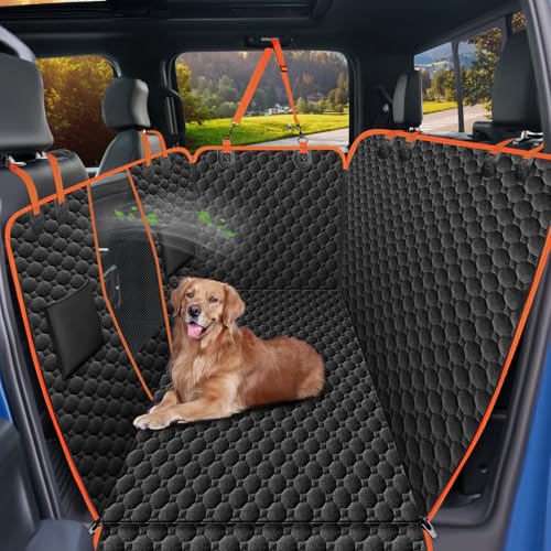 Mancro XXL Floor Dog Hammock for Truck with Flip Up Rear Seats