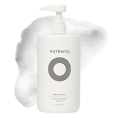 Nutrafol Shampoo, Cleanse and Hydrate Hair and Scalp, Improves Hair Volume, Strength and Texture, Physician-formulated for Thinning Hair, Color Safe, Sulfate Free - 1 Liter Bottle