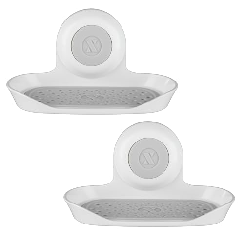 SlipX Solutions Patented Strong Hold Soap Saver, Suction Cup Soap Holder, Must Have Universal Kitchen & Bathroom Shower Accessories