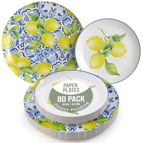 Trendables Heavy Duty Fancy Paper Plates